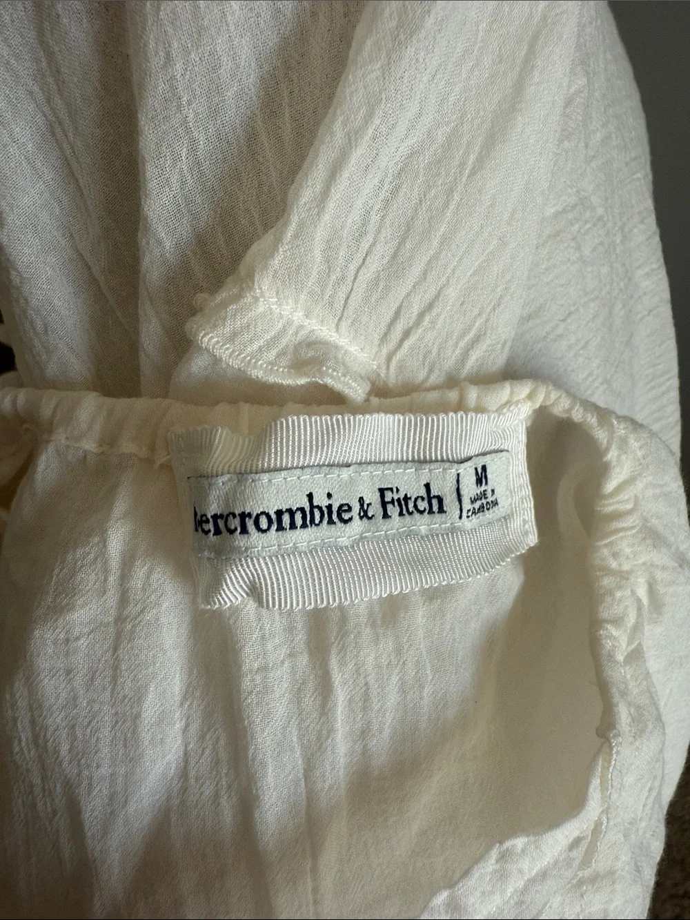 Abercrombie & Fitch - Cream Tiered Halter Maxi Dress Resort Wear - Size M
